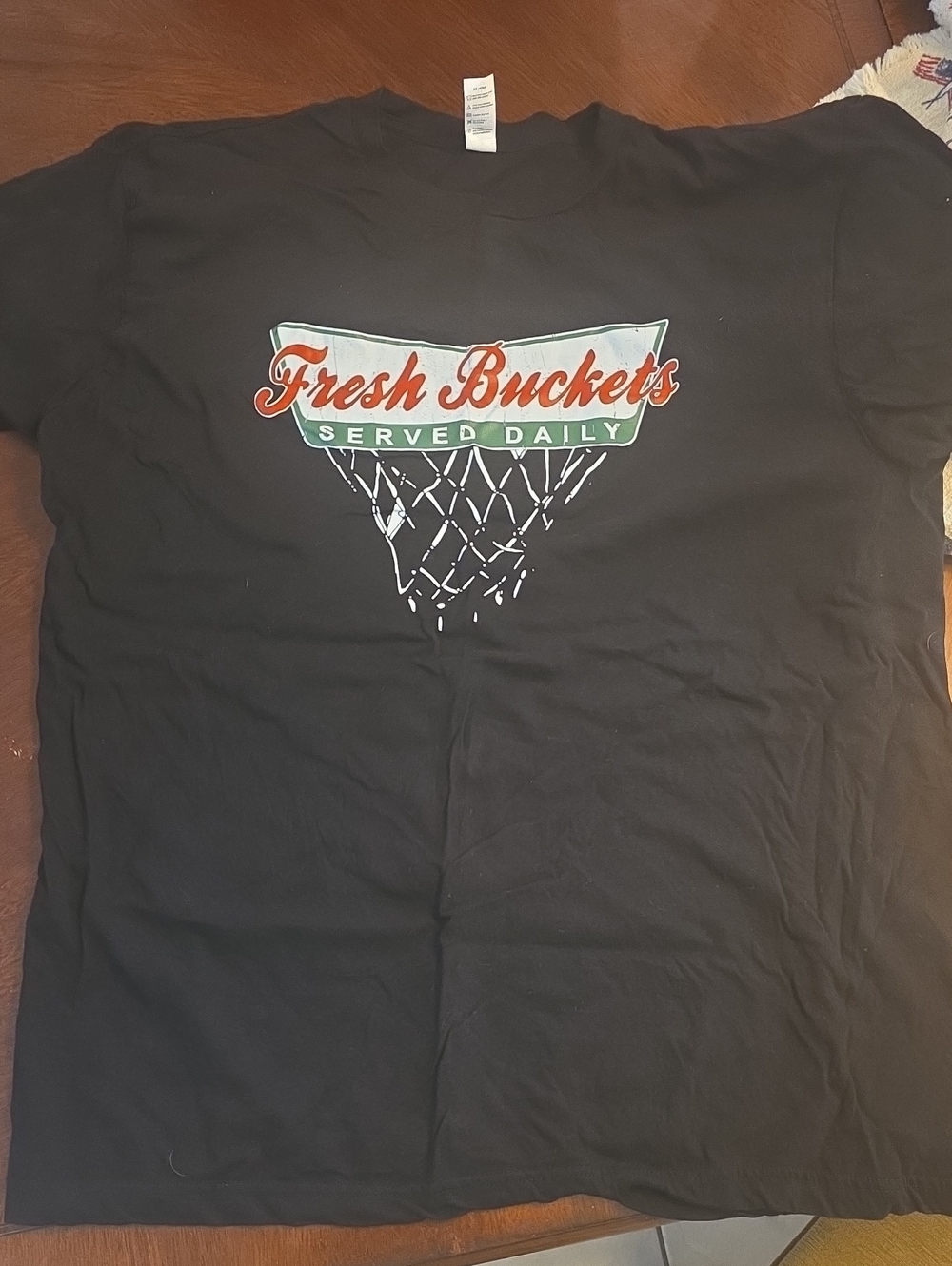 Fresh Buckets 'Served Daily' Graphic Tee - Black XL